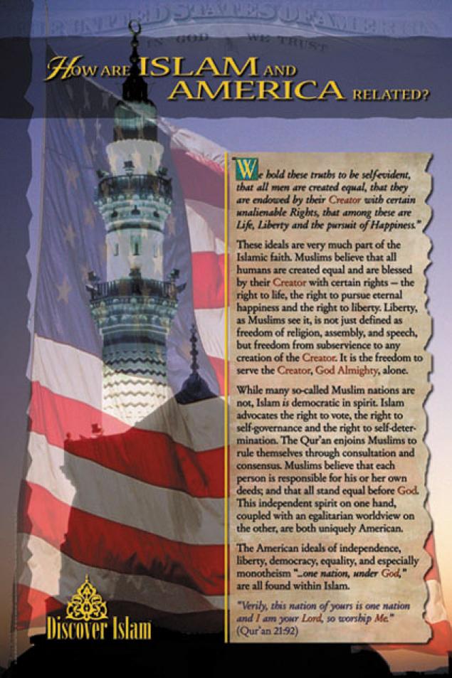 islamic-poster-How are Islam and America related?