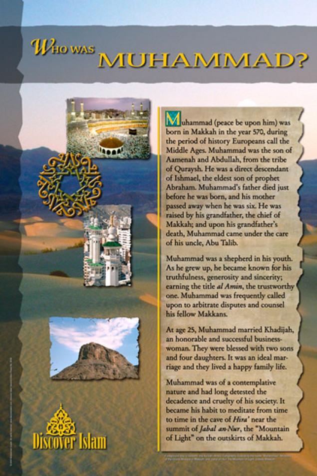 islamic-poster-Who was Muhammad?