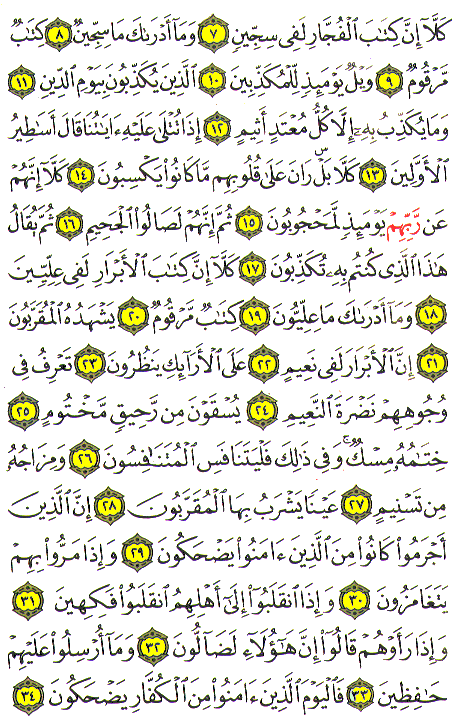 Al-Qur'an page : 588